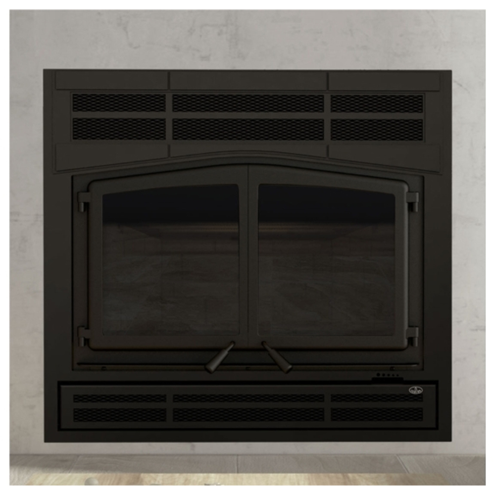 Osburn AC02770 Semi-Transparent Black Glass With Nightflame Effect (Set Of 2)