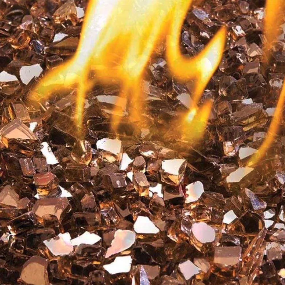 Monessen GKB Contemporary fireglass media--Bronze. 2.25 lbs