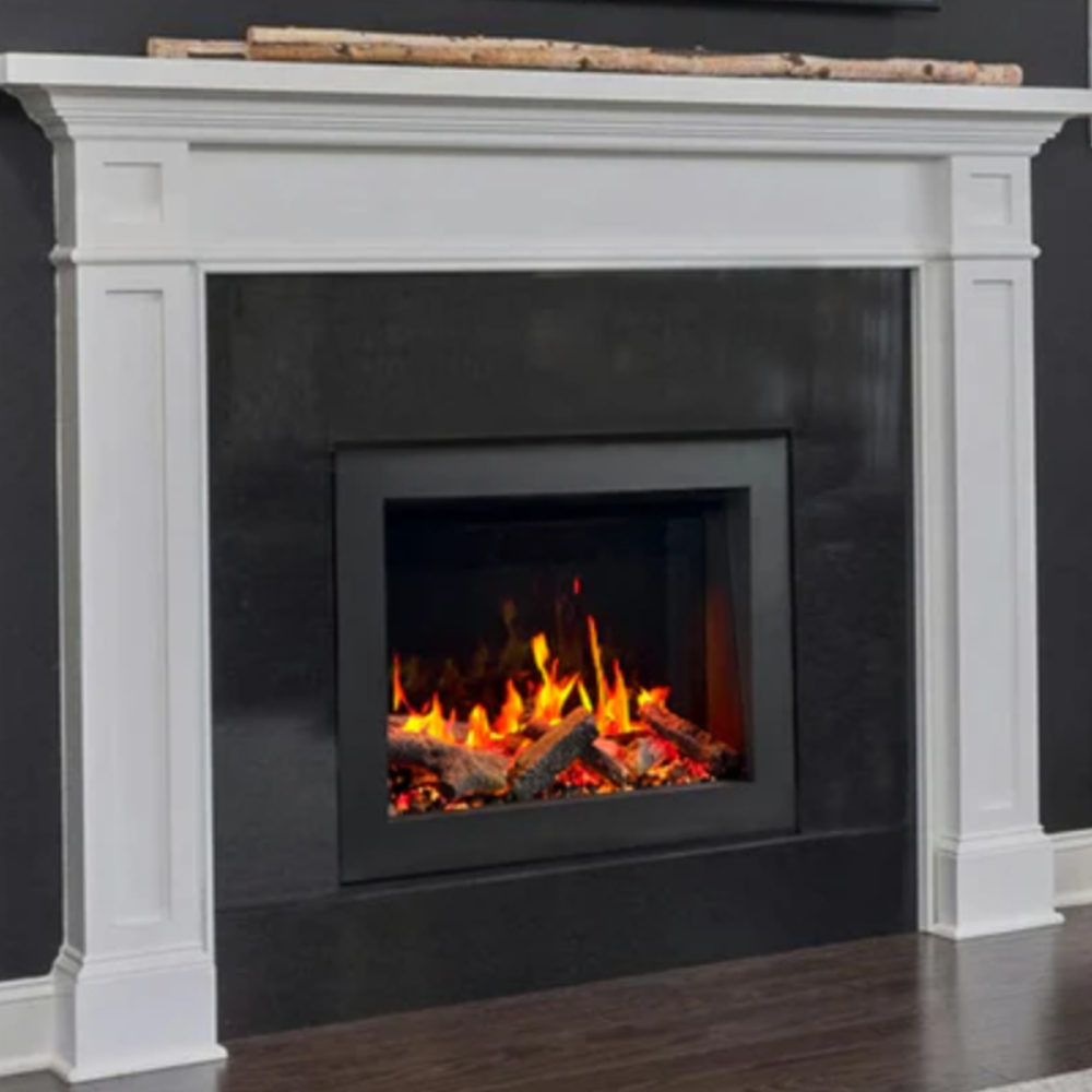 Litedeer Homes ZEF32X Litestar 32" Smart Electric Fireplace Insert with Breathing Oak Logs