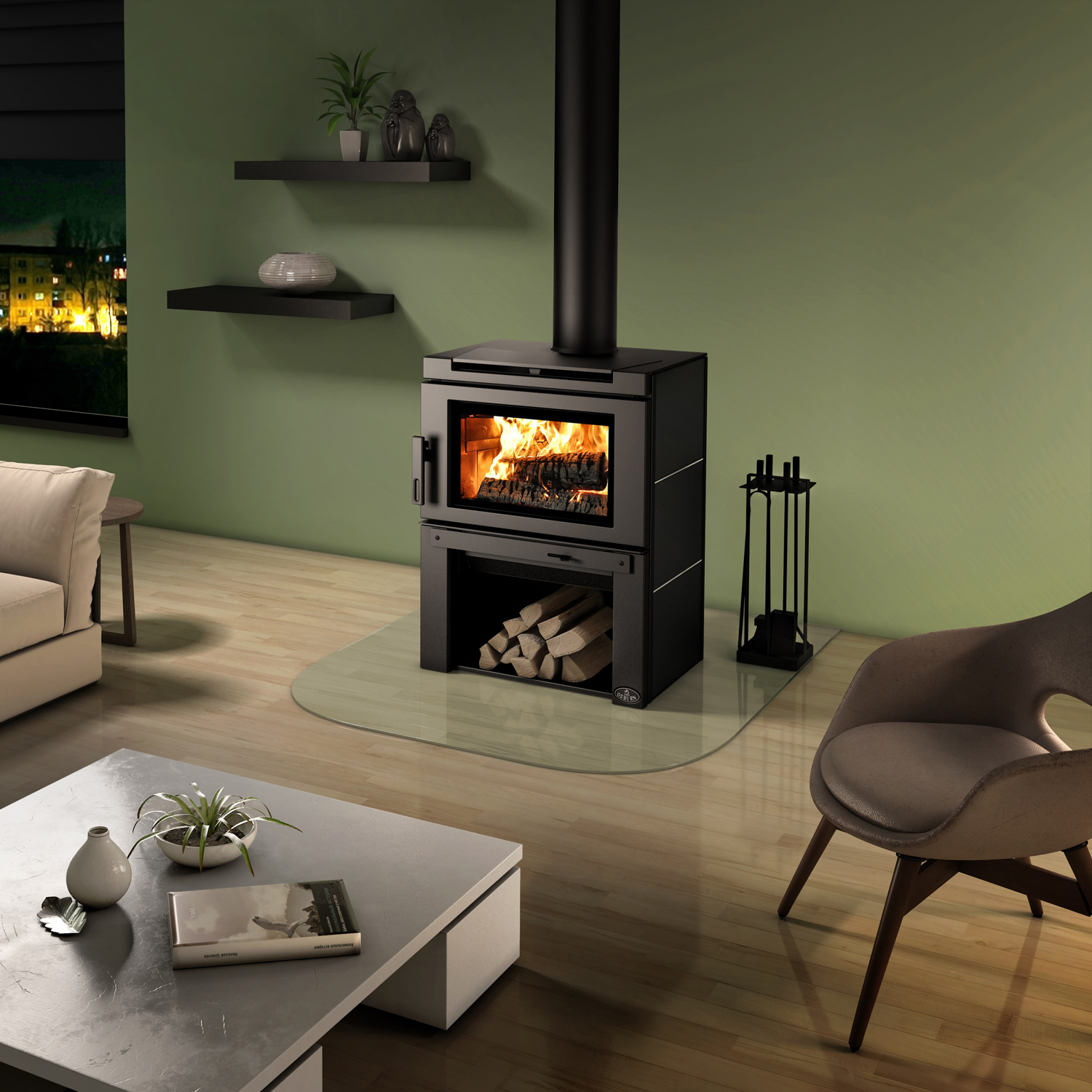 Osburn OB02032 Matrix Wood-burning Stove w/ Blower