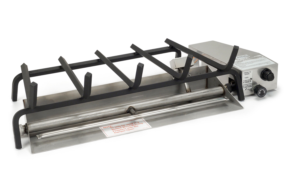 RealFyre G45-24PA-SS 24" LP Gas SS-Burner System/ Manual valve with standing pilot