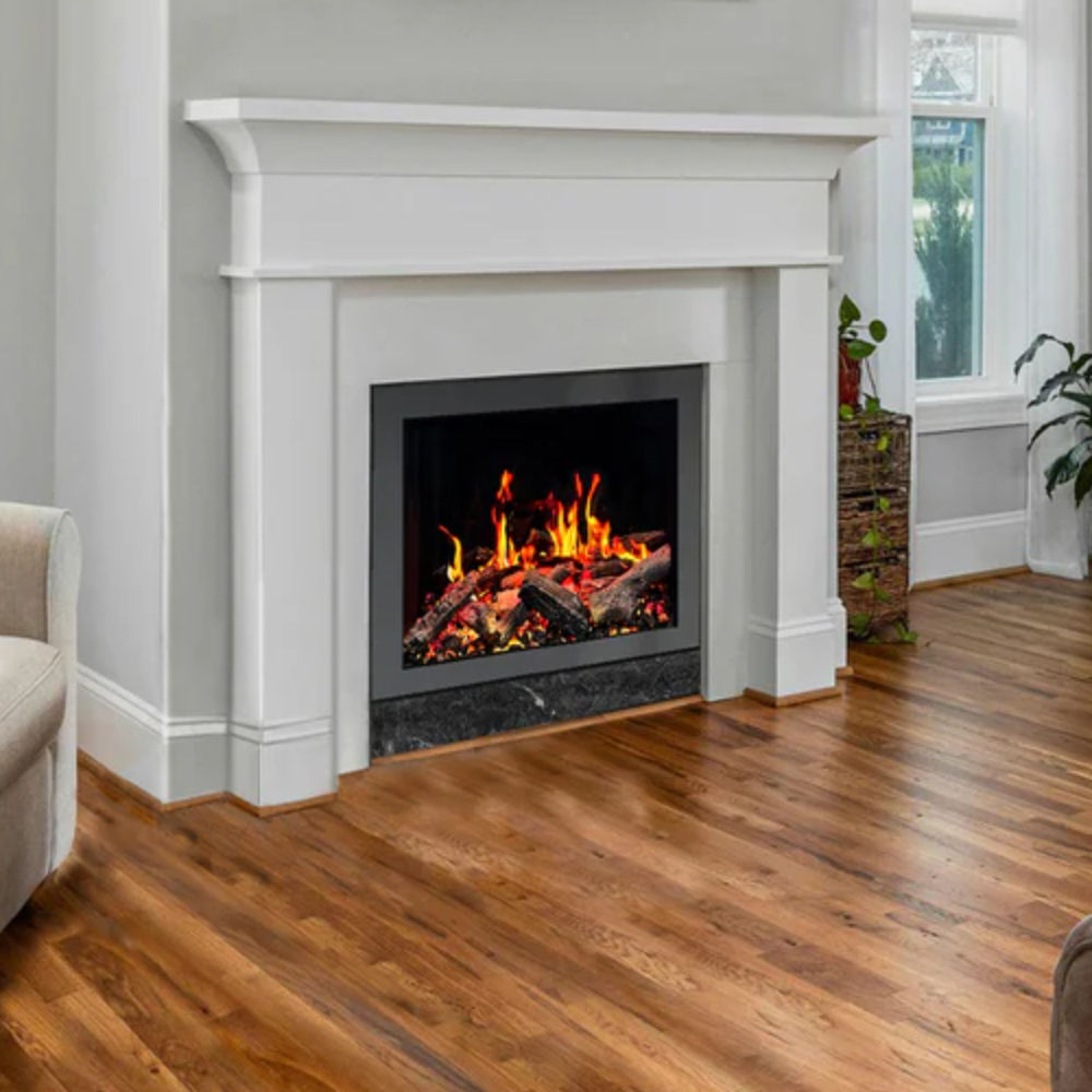 Litedeer Homes ZEF35X Litestar 35" Smart Electric Fireplace Insert with Breathing Oak Logs