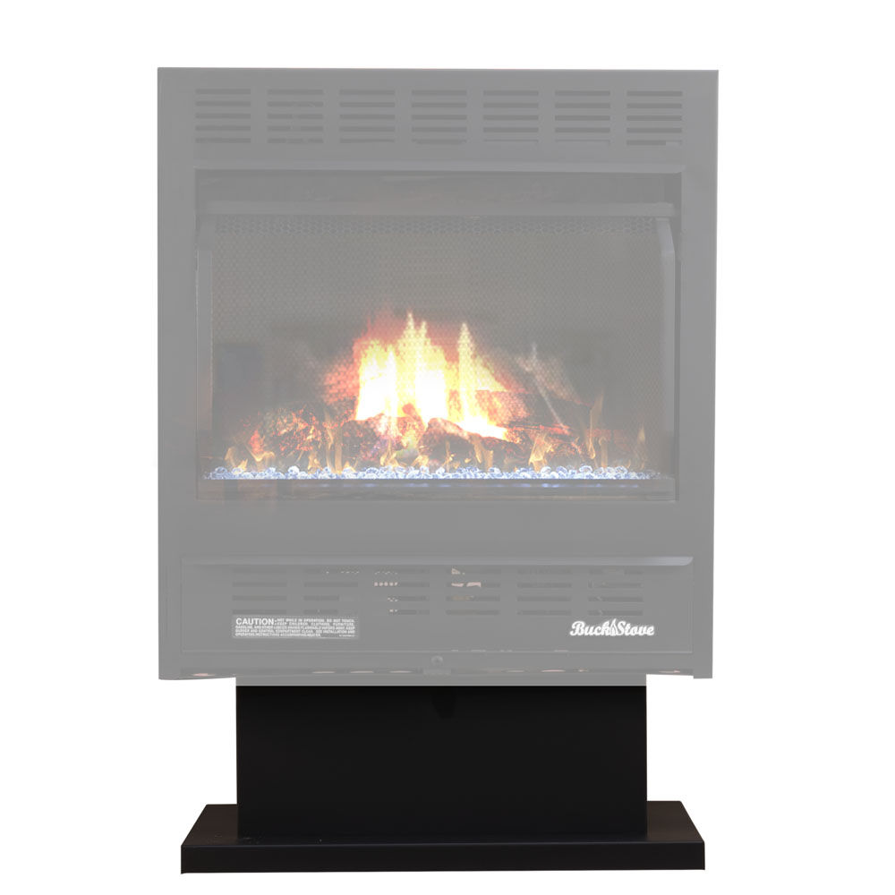 Buck Stove FAP12 Black Pedestal for Model 1127 (Freestanding) (19"W x 7"H x 9.75"D)