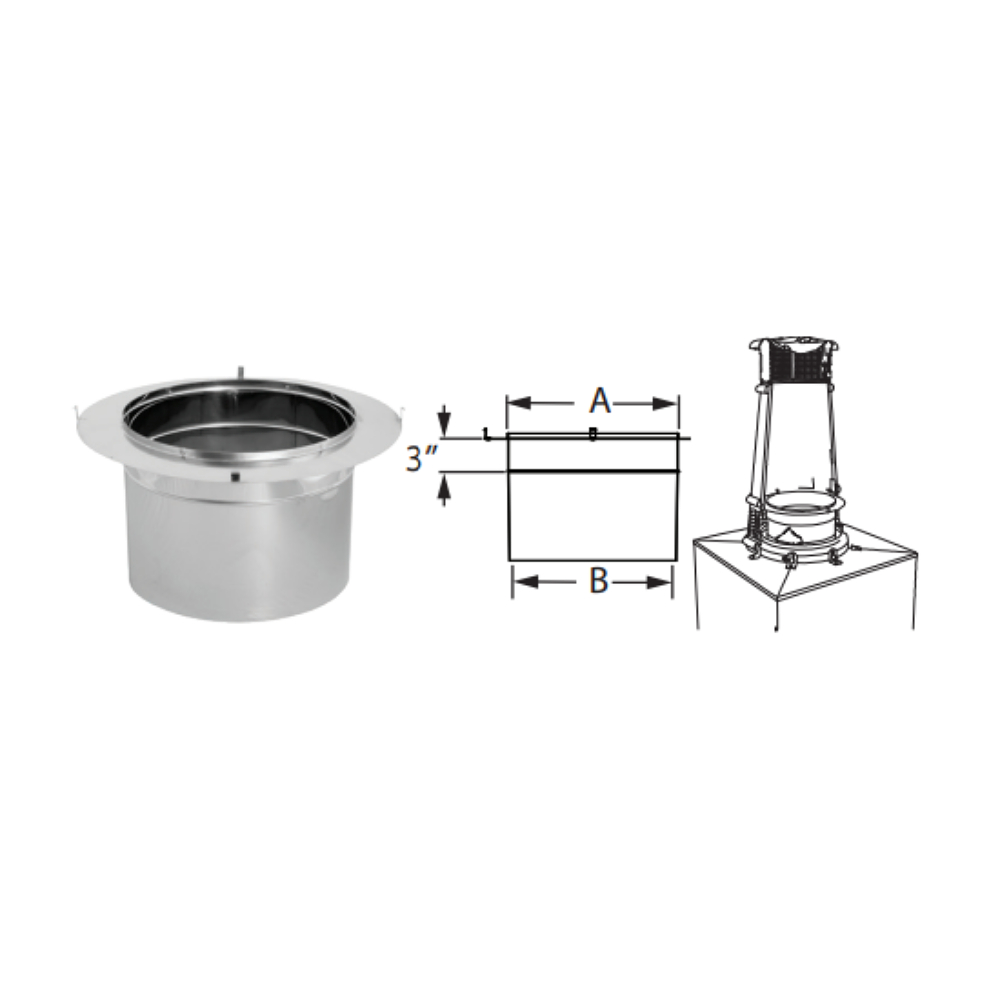 Duravent 10DCA-ECK European Copper King Adapter