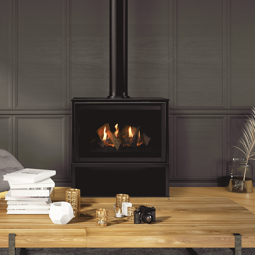 Majestic RUBY30IN Ruby 30" DV NG Freestanding Fireplace W/intellifire