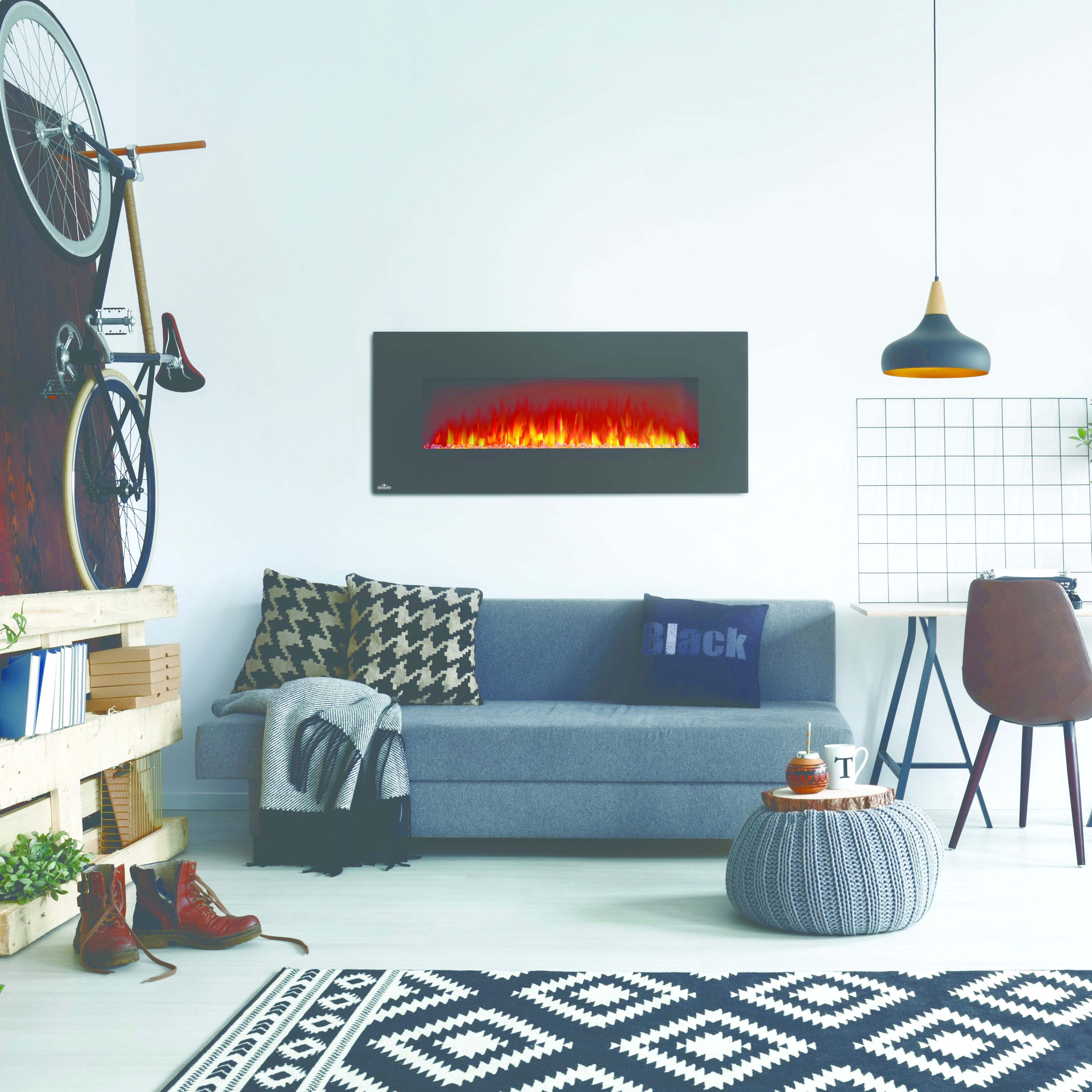 Napoleon NEFL60B-1 Amano 60" Electric Linear Fireplace