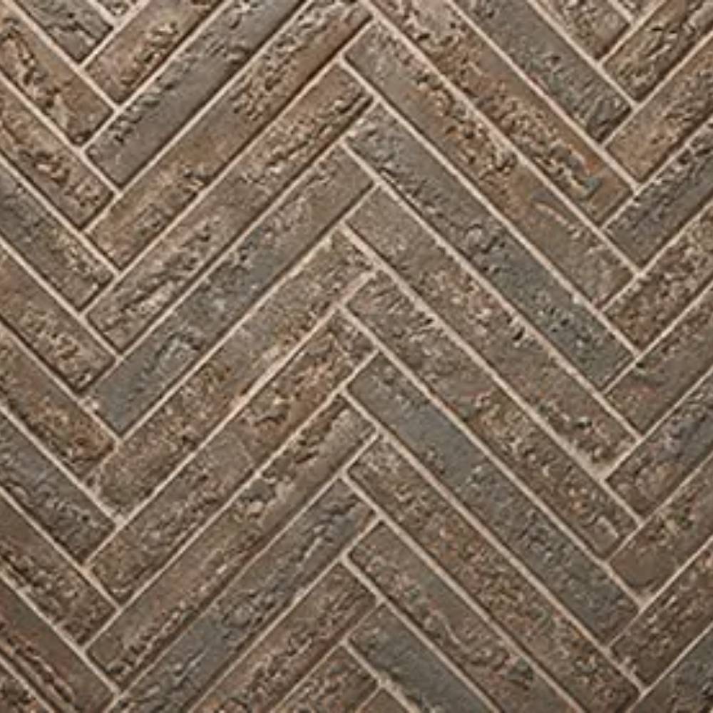 Majestic ODCOUG-42BHR Brown Herringbone Refractory for Courtyard Outdoor Fireplace