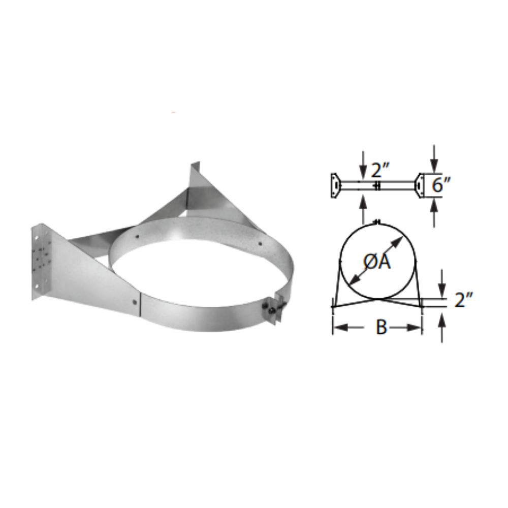 Duravent 10DCA-WS Wall Strap