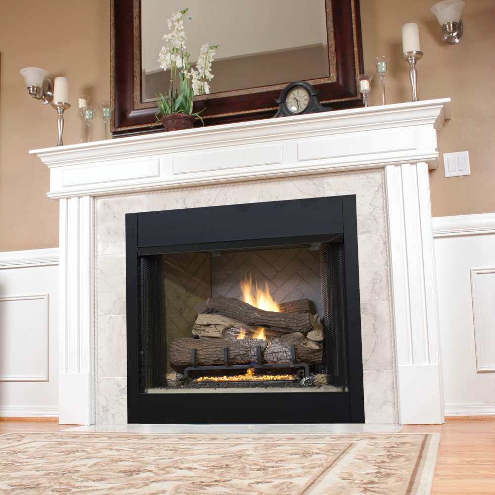 IHP Superior DRT3540DEP-E 40" DV LP Fireplace w/Electronic Ignition Top/Rear Vent F5008