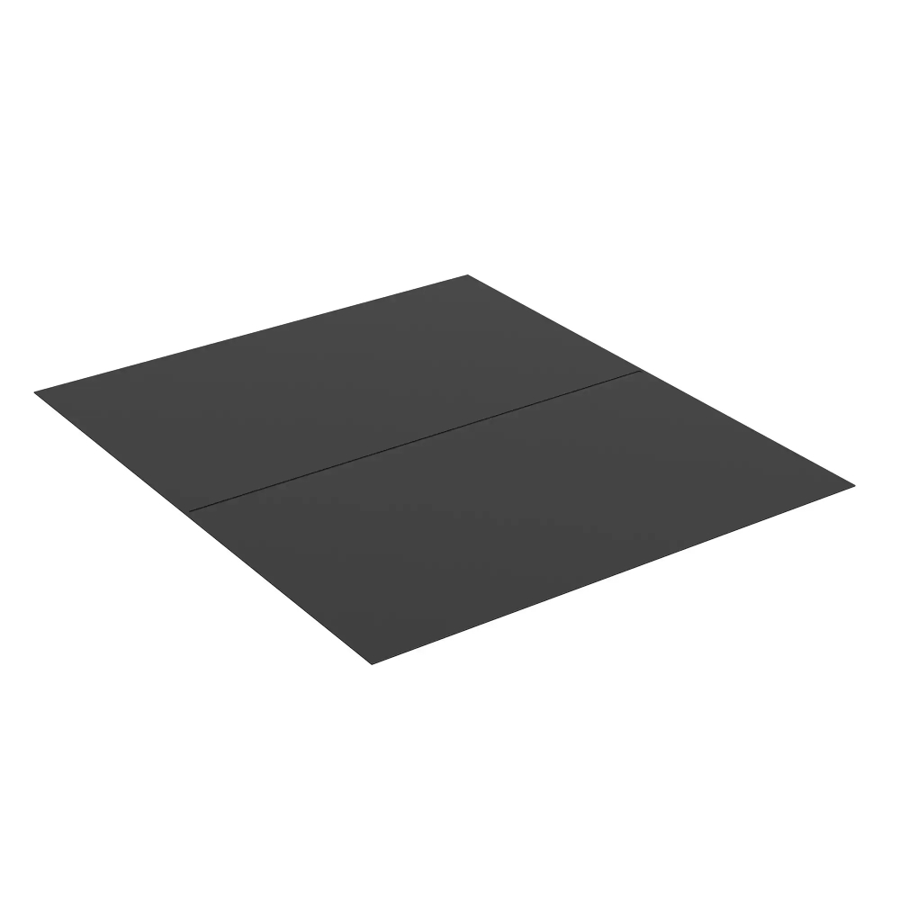 Drolet AC02788 Black Steel Floor Protector 46 3/4" x 54"