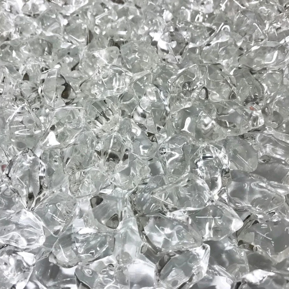 Enhance-a-Fire DC75-BG 4031 Diamond Crystal 3/4” Luxury Diamond Crystal Glass