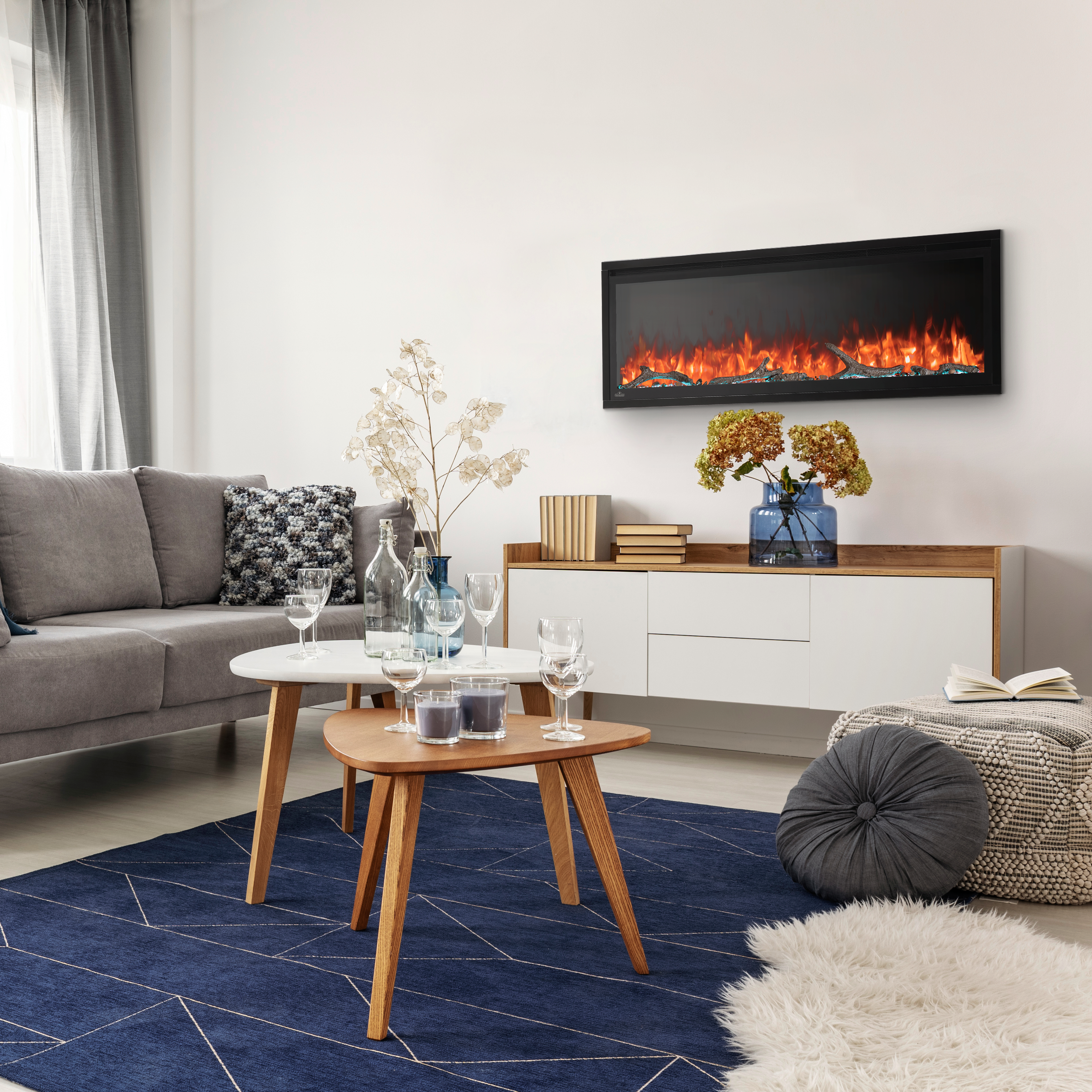 Napoleon NEFL50CFH-1 Entice 50'' Wall-Hanging Electric Fireplace