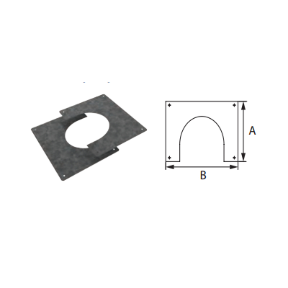 Duravent 2PPS-FSS Fire Stop Spacer - Single Wall