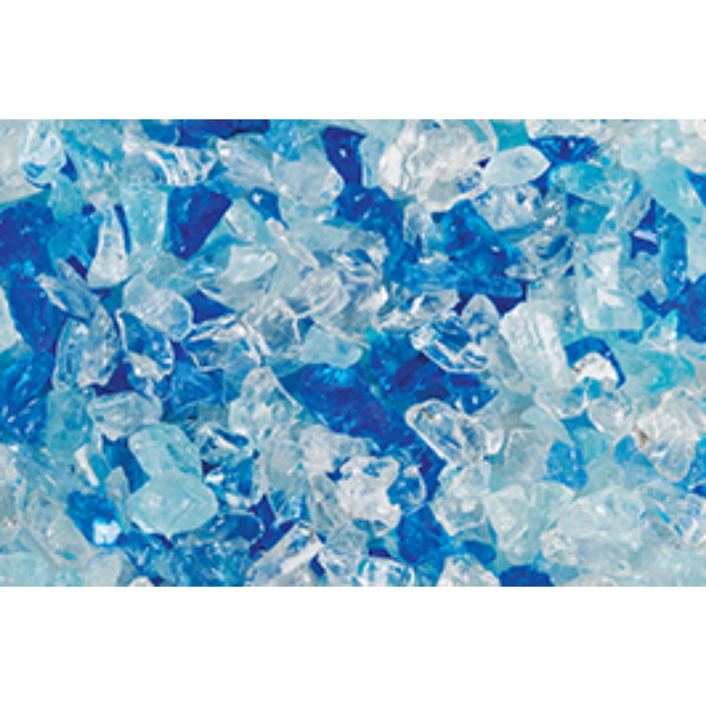 IHP Superior GLO-Sapphire Sapphire Blue Large Crushed Glass Media, 5lb bag F3509