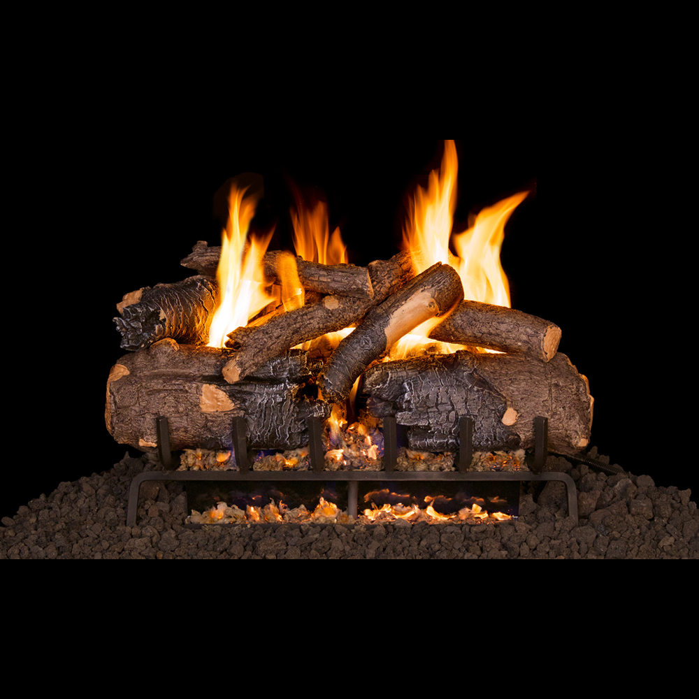 RealFyre HCHR-16 16" Burnt Rustic Oak Log Set