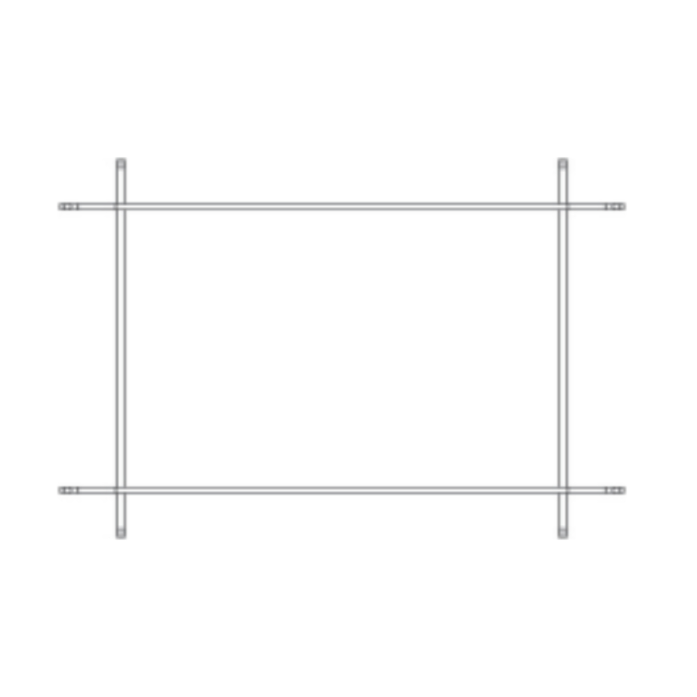 Empire DFF50CBL Black Rectangle Forged Iron Inset
