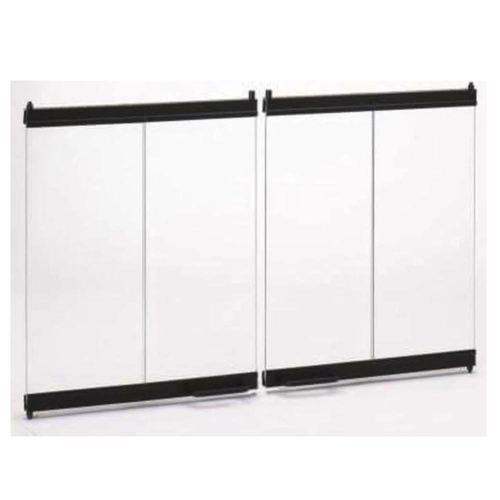 Majestic DM1036 Original bi-fold glass doors with black trim