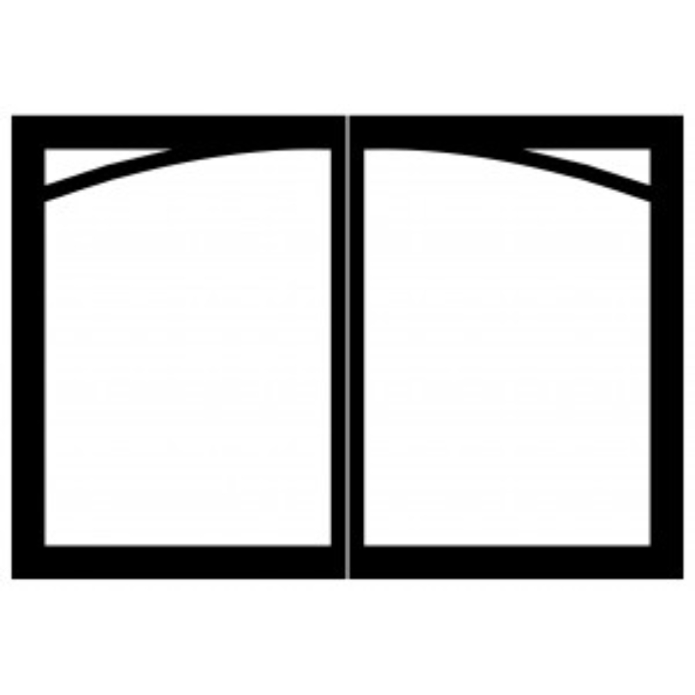 Empire DVRB4CBL Arch Black Door Set