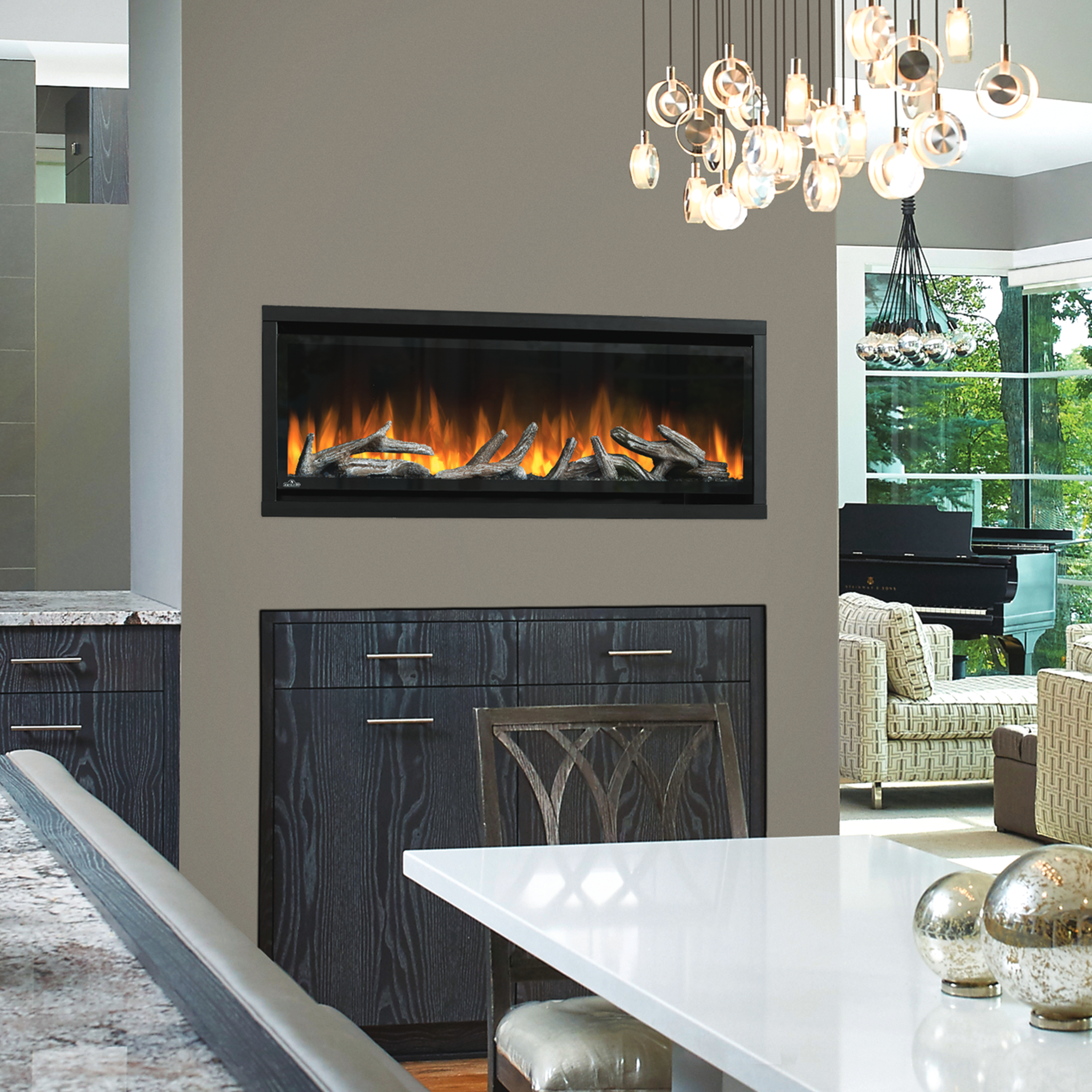 Napoleon NEFL42CHD-1 Alluravision 42" Deep Depth Electric Fireplace