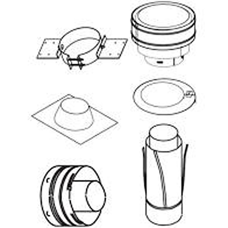 IHP Superior SFVT45 Vertical Termination for Flex Vent- (6/12 to 12/12) 56L75