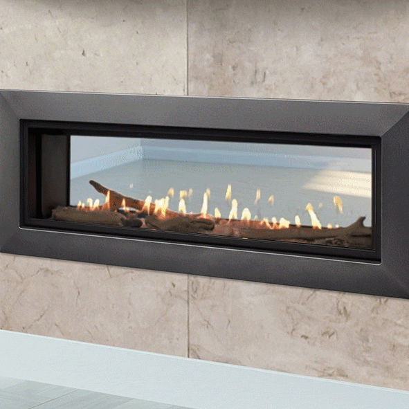 Majestic ECHEL48STIN-C -Echelon II 48" See-Thru DV Nat-Gas Fireplace W/IntelliFire