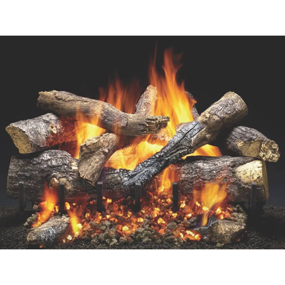 Majestic GO318 18" Grand Oak Log Set 10Pcs, 3 Tier