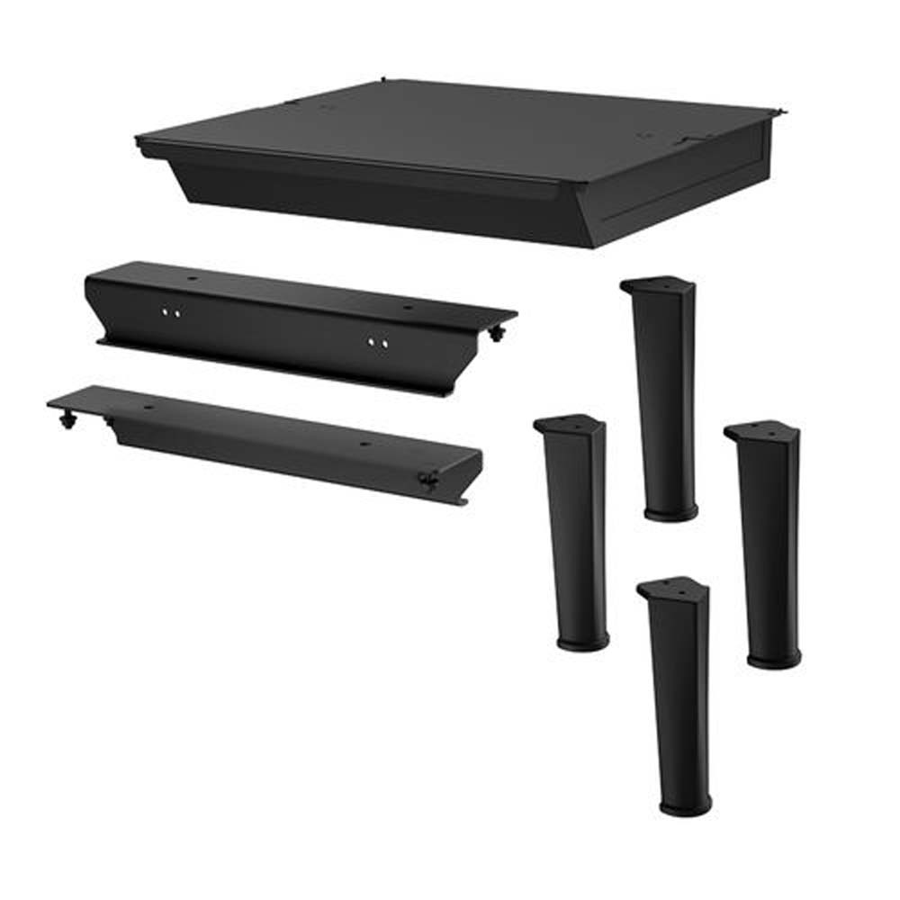 Drolet AC01186 Black Cast Iron Round Legs With Ash Drawer