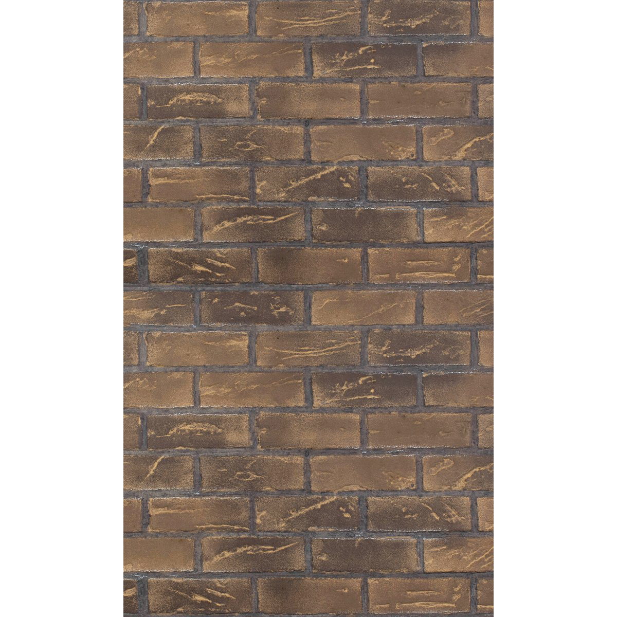 Enhance-a-Fire CV-STB 4431 Vertical 22” x 36” Standard Brown Clinker Brick 5/8” Thick Premium Fiber Panels 2-Set