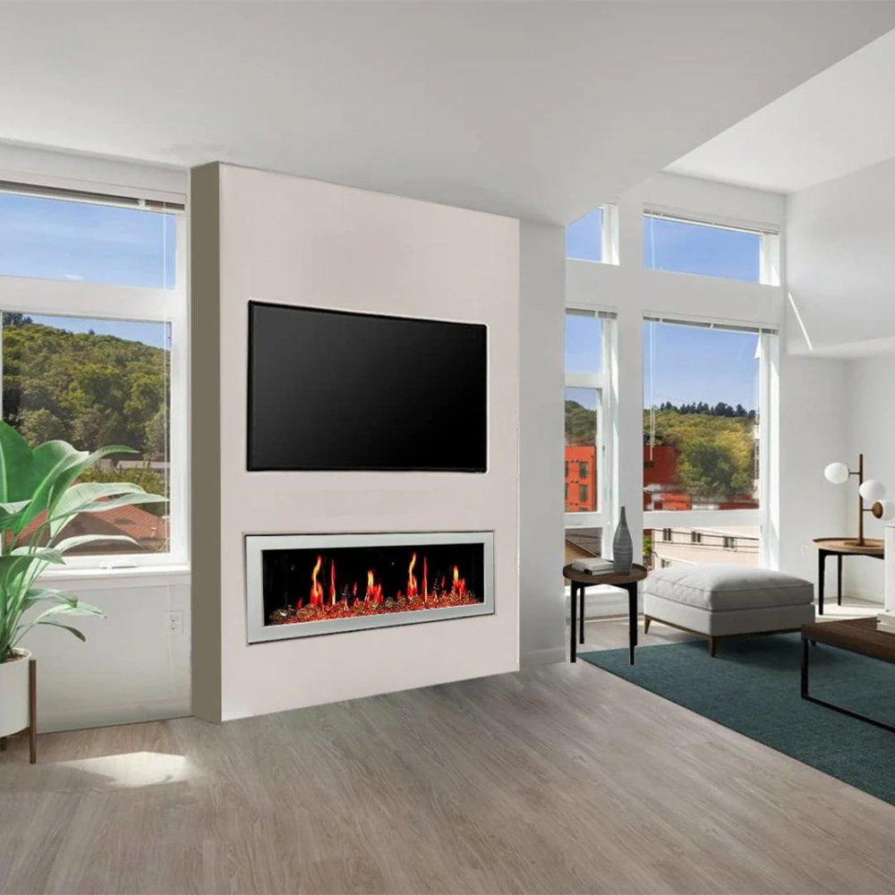 Litedeer Homes ZEF68XW Gloria II 68" Smart Wall Mount Electric Fireplace