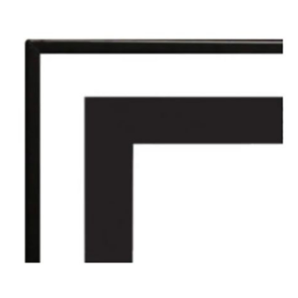 Empire HMFAF36BL Black Beveled Frame
