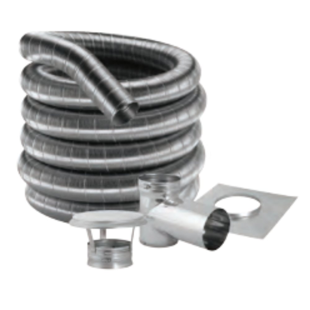 Duravent 4DF316-15KT 4"DF316-15KT ( includes: DFSS Top Plate, Cap, Tee w/Cap )