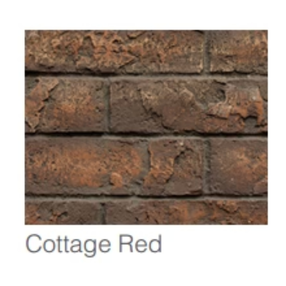 Majestic BRICKMI30CR Traditional 30" Brick Interior Panels Cottage Red
