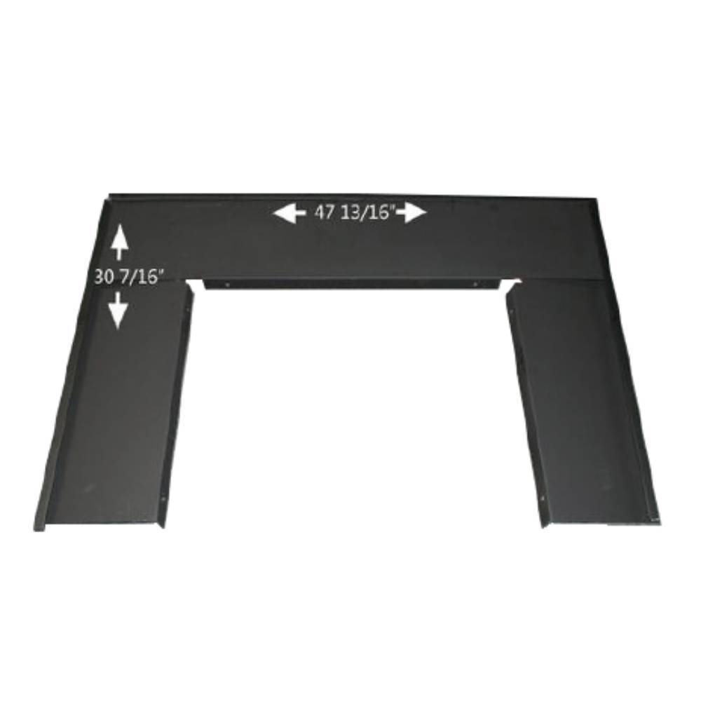 Buck Stove PAFP81 Black Standard Trim Kit for Model 81 (top: 44 3/16" x 9 3/4"; bottom sides: 32 5/16" x 8 15/16")