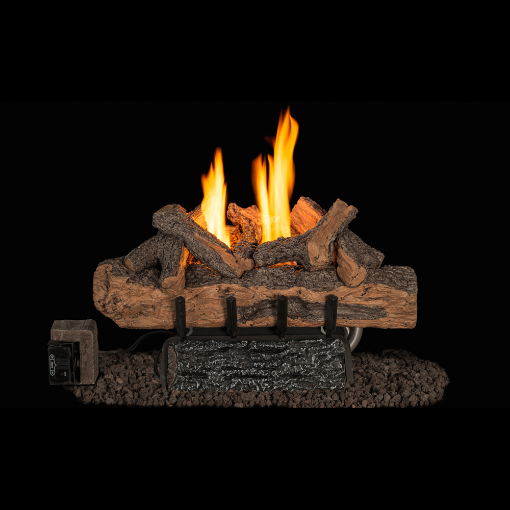 RealFyre SVO8E-24 24" Split Valley Oak Vent Free Gas Log Set