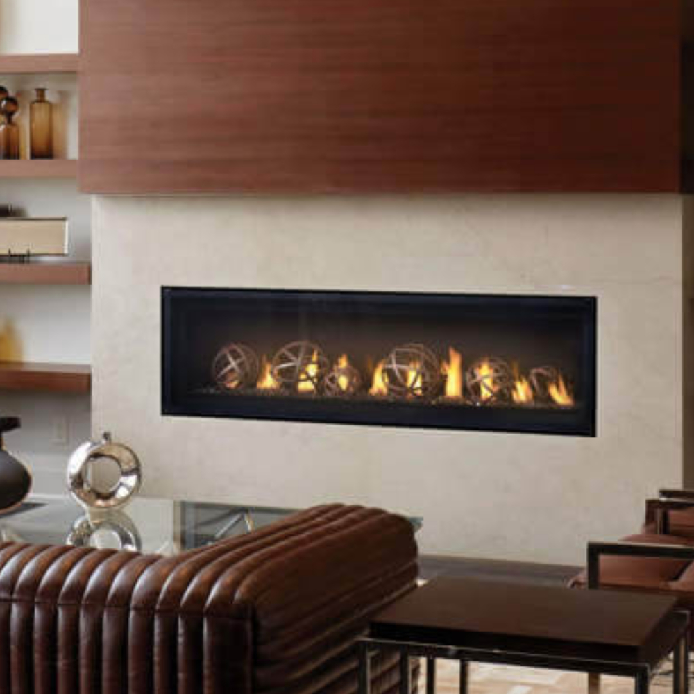 Napoleon LVX62N2X-1 Luxuria 62" See Through Direct Vent NG Fireplace Electronic Ignition