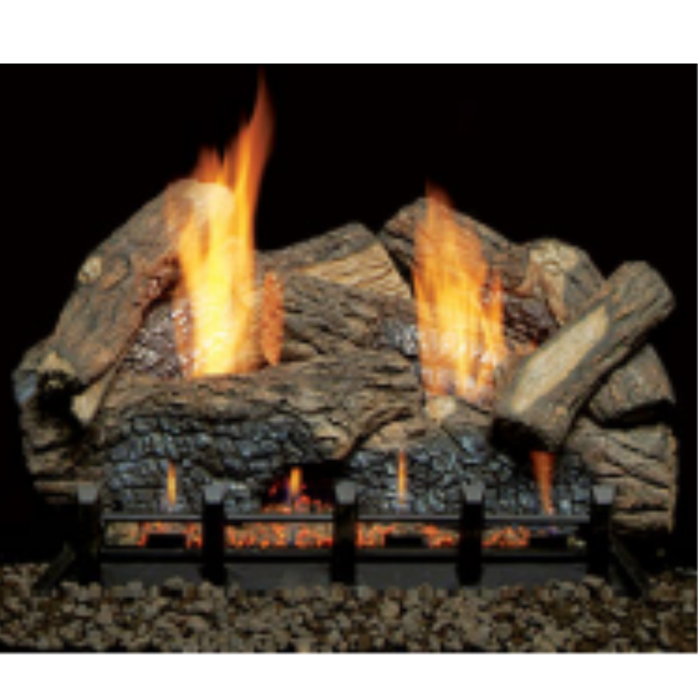 Monessen HO18-R 18" 7pc Highland Oak Refractory Log set for Natural Blaze VF 18" Burner