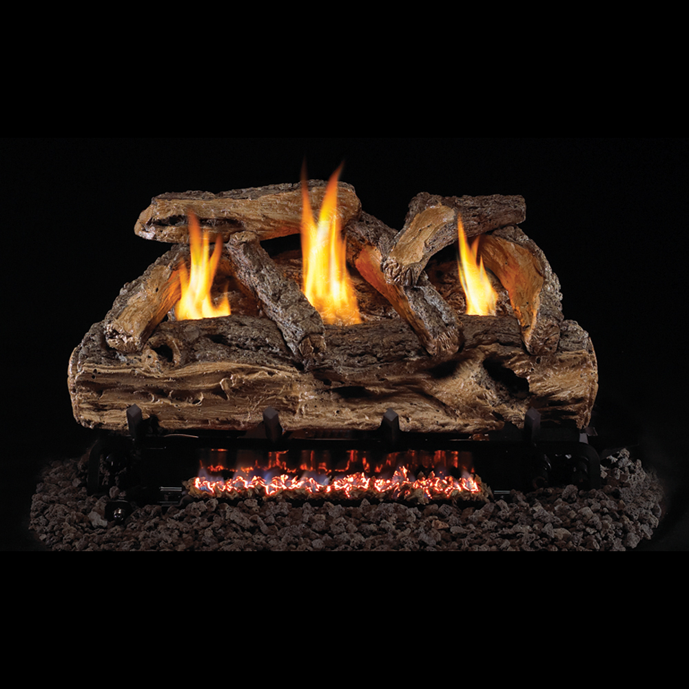 RealFyre S9-2-24 24" Split Oak See Thru Vent Free Gas Log Set