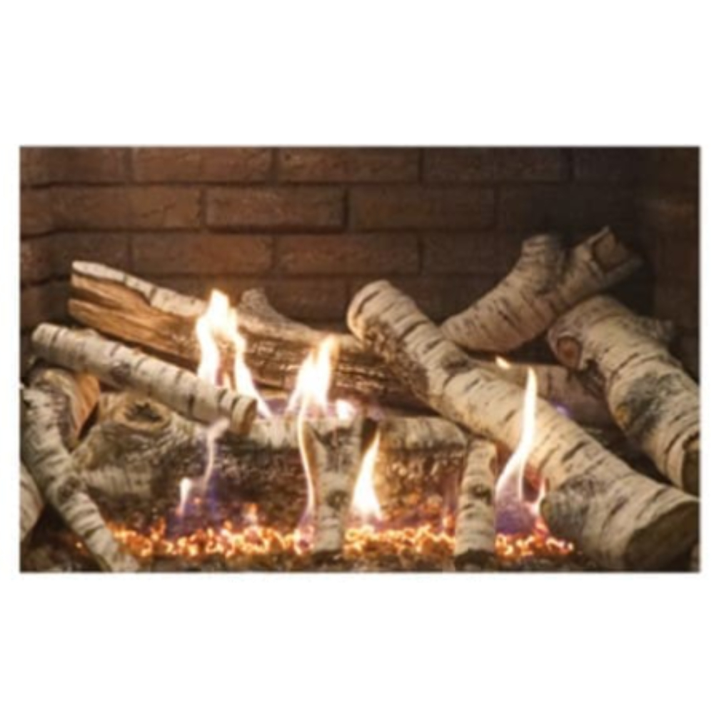 Empire LS40CBB Burncrete 10-pc. Log Set Birch