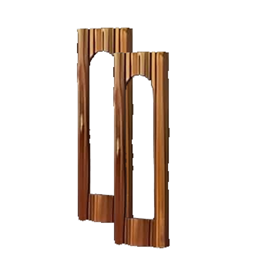 Buck Stove PO910454G Gold Bay Window Inlay for Model 91(pair)-glass not included