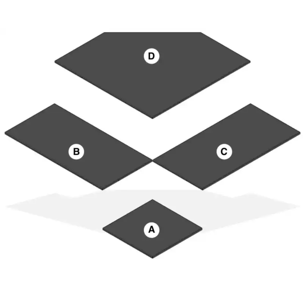 Drolet AC02787 60'' Modular Floor Protection System For Corner