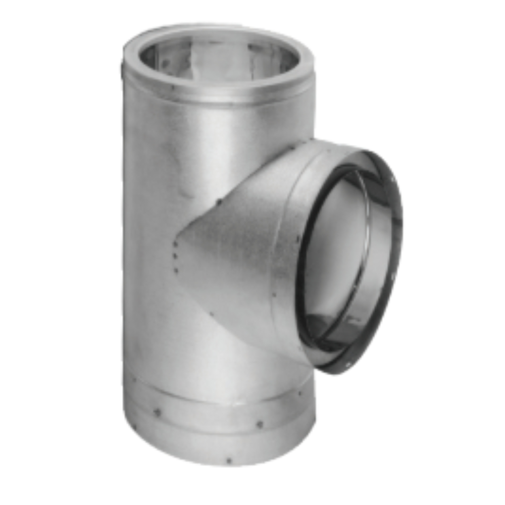 Duravent 14DT-TSS Tee w/Cap - SS