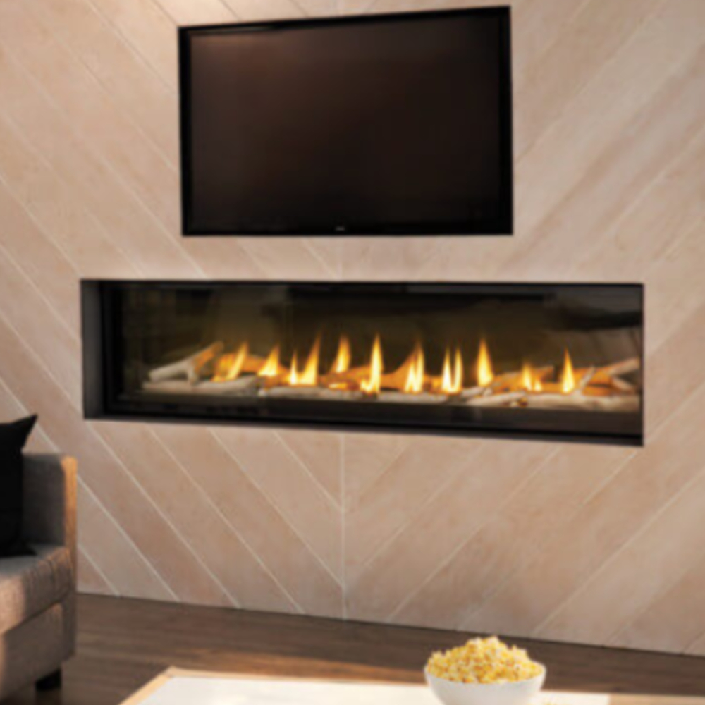 Napoleon LVX74NX-1 Luxuria 74" Direct Vent NG Fireplace Electronic Ignition