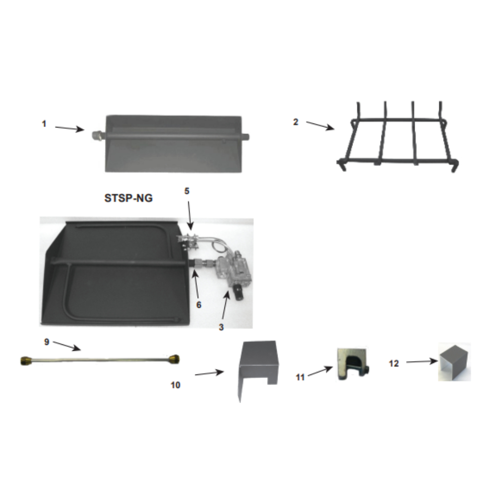Majestic STSP24NG 24" Safety Pilot Hearth Kit For See-Through Fireplaces - 75,000 Btu/Hour Input