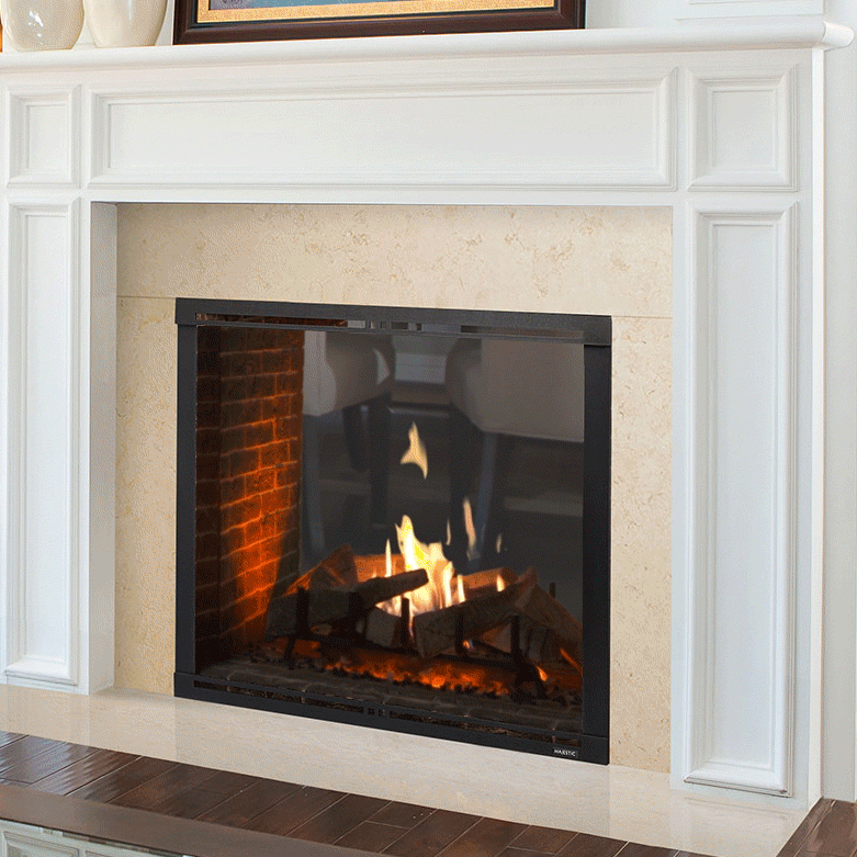 Majestic MARQ42STIN Marquis II 42" See-Thru Top DV Nat-Gas Fireplace w/IntelliFire