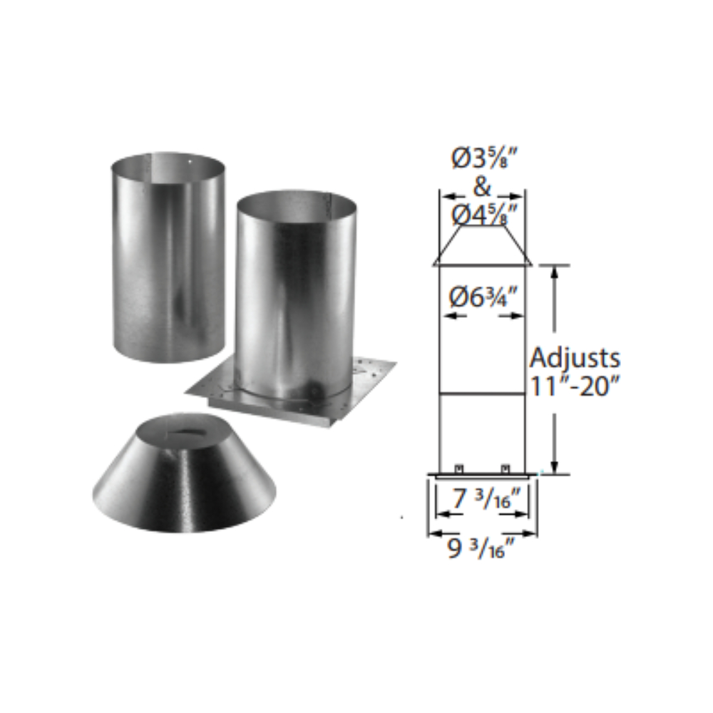 Duravent 3PVP-IS 3 PV Attic Insulation Shield
