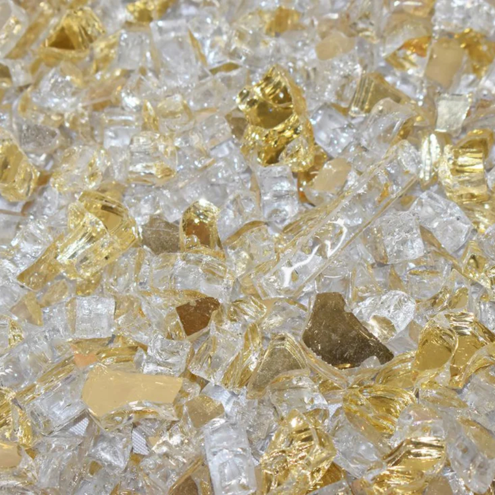 Enhance-a-Fire RG50-FG 4562 Gold 1/2” Crushed Tempered Fireglass (Reflective)