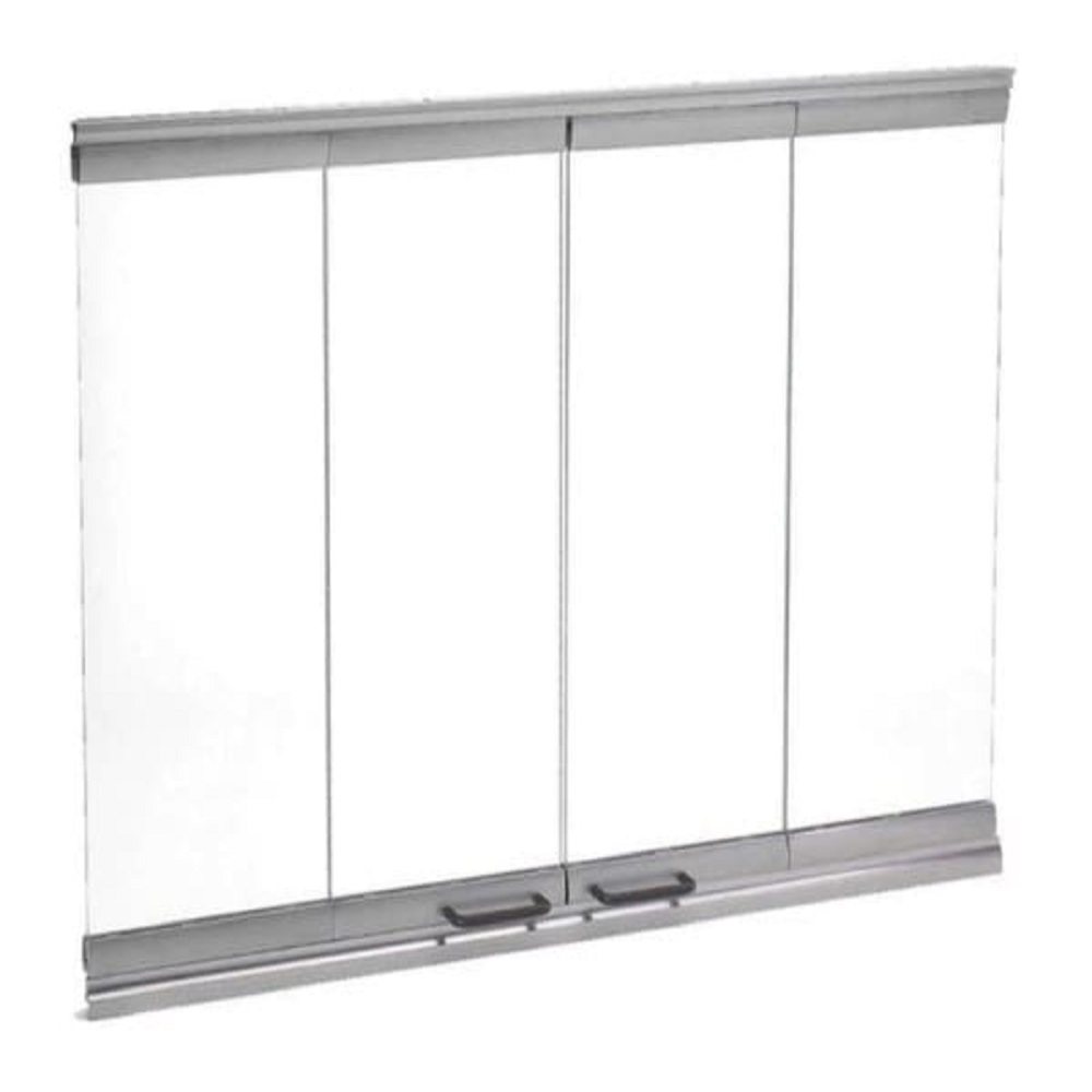 Majestic DM1036S Original bi-fold glass doors with stainless steel trim