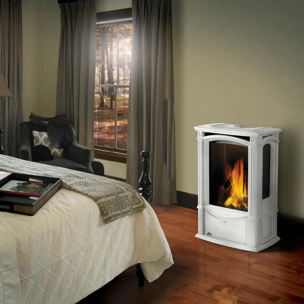 Napoleon GDS26NW-1 Castlemore DV Cast Iron Natural Gas Stove w/Electronic Ignition Winter Frost