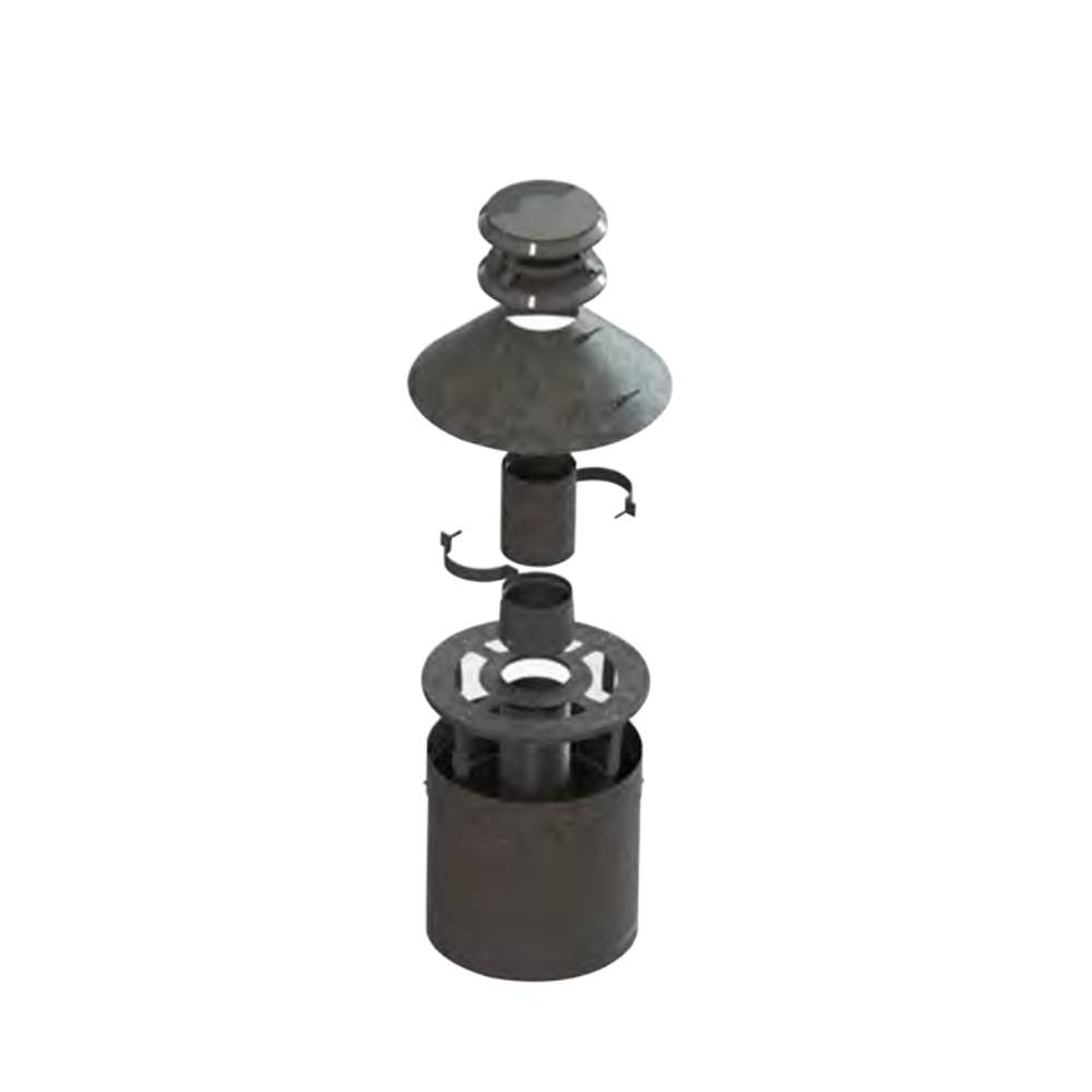 Duravent 3PVP316-20KFB PelletVent Relining for Factory Built Chimneys: Vertical cap, Storm Collar, Support Bracket, Ventilation Disk, Centering Bracket, PelletVent Pro12" length, Flex connector, Flex Length (20'or 35') Adj Band, Flex adapter