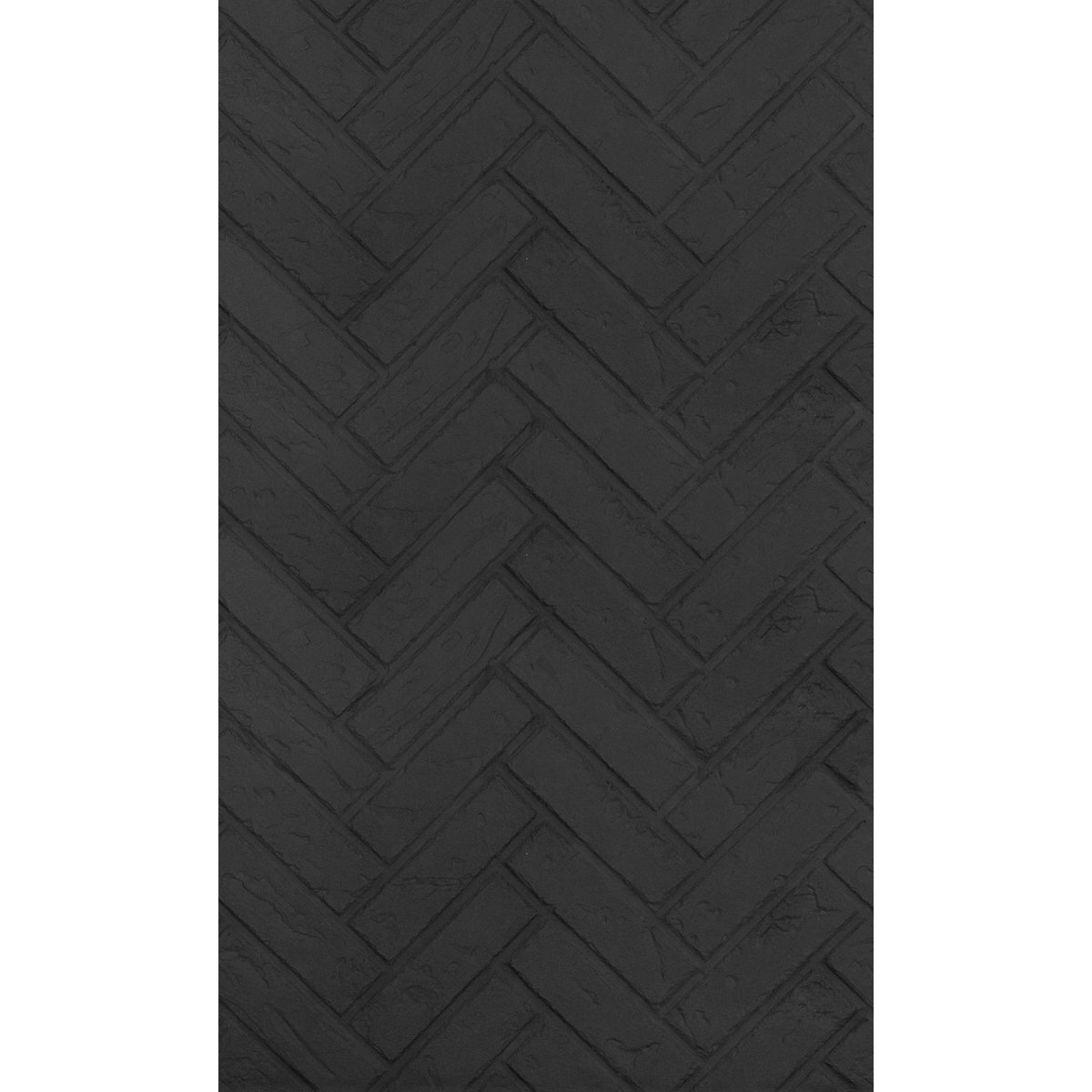 Enhance-a-Fire CV-HBLK 4389 Vertical 22” x 36” Black Clinker Herringbone 5/8” Thick Premium Fiber Panels 2-Set